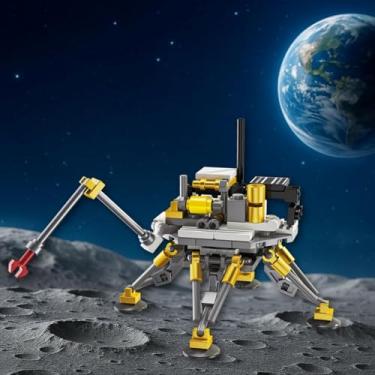 Imagem de Brinquedo de Montar Estação Espacial Kit Blocos Educativo Infantil +3 Anos – Itens Colecionavéis– Presente Educativo Ideal para Crianças - Sonda Espacial