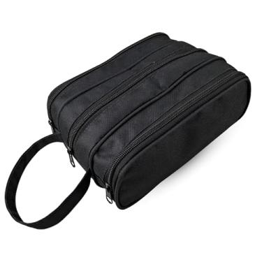 Imagem de Estojo Big Triplo com 3 Compartimentos, Material Resistente, Preto