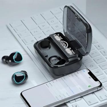Imagem de M10 Fone de Ouvido Bluetooth 5.1, TWS Estéreo Sem Fio com Pod Carregador, Compatível com Smartphones