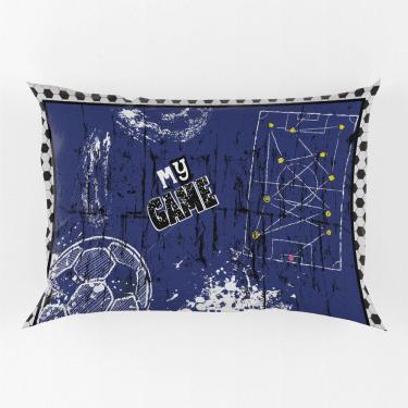 Imagem de Porta Travesseiro Fronha Avulsa Futebol Game 70cm X 50cm - Estampa Digital Esporte