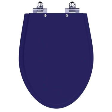 Imagem de Assento Sanitário Laqueado Soft Close Victoria Cobalto (azul Escuro) Para Vaso Ideal Standard