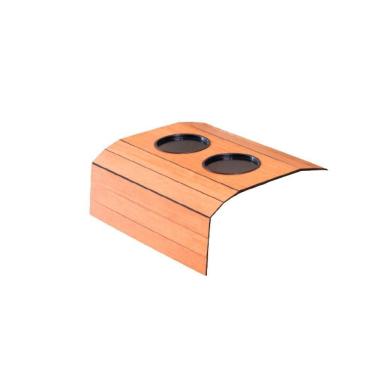 Imagem de Bandeja Esteira Para Braço De Sofá Mdf Cinamono Com Porta Copos