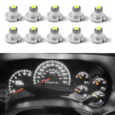 Imagem de HQRNYP Lâmpada LED 10 peças T4.2 Neo Wedge base de 10 mm, luz de painel interior do carro, 12 V IP65 à prova d'água 3030 chip LED super brilhante luz indicadora A/C, lâmpada indicadora de interruptor