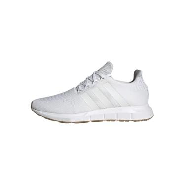 Imagem de adidas Tênis masculino Swift Run, branco/preto, 10.5