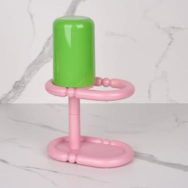 Imagem de Suportes de escova de dentes para banheiro, pasta de dente de plástico e suporte de escova de dentes com copo, suporte de escova de dentes elétrico para armazenamento de acessórios de bancada de