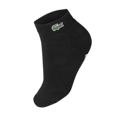 Imagem de Meia Lacoste Esportiva Cano Curto Preta-39/42
