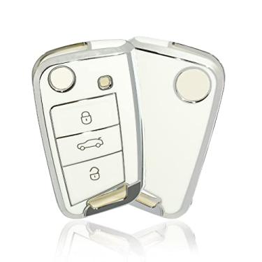 Imagem de Capa para chave Ibiza mk7 Tiguan mk2 para carro Skoda Octavia Volkswagen Golf Key Case Seat Key Cove