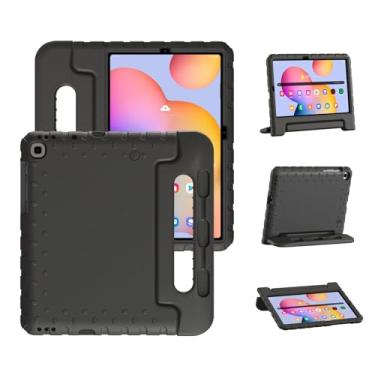Imagem de Bolete Capa infantil para Samsung Galaxy Tab S6 Lite 10,4 polegadas 2024/2022/2020 com suporte para caneta S, capa protetora resistente à prova de choque para tablet Samsung Galaxy S6 Lite, preta
