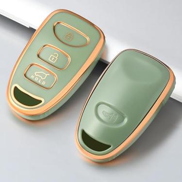 Imagem de Capa de chave de TPU para controle remoto de carro para Hyundai Kia Tucson Sonata Santa FE Carens