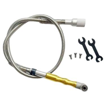 Imagem de RNXRZANK Cabeçote de Transferência para Esmerilhadeira Elétrica, Ferramenta de Esmerilhamento E Polimento, Premium, Acessório, Eixo Curvo Pequeno para Madeira, Estilo C, Tamanho real