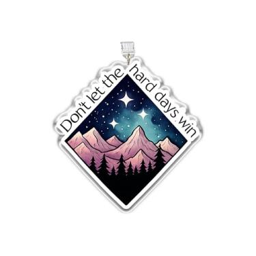 Imagem de MEIYSTICK Pingente de plugue de poeira Don't Let the Hard Days Win, berloques de plugue de pó de acrílico tipo C ou relâmpago, pingentes de acessórios Kindle, presentes de fantasia Acotar para meninos