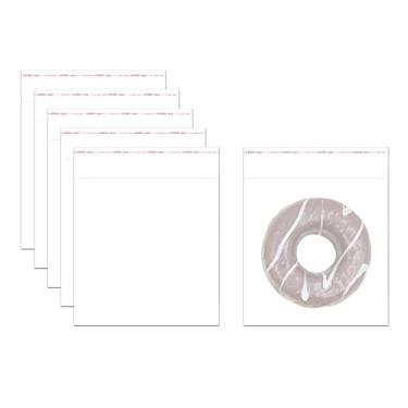 Imagem de Sacos de celofane autoadesivos 12,7 x 12,7 cm, sacos de celofane transparentes resseláveis, 200 peças, sacos de celofane, autovedantes, 2 mm, para doces, doces, sabonete, presente, 4 tamanhos para escolher