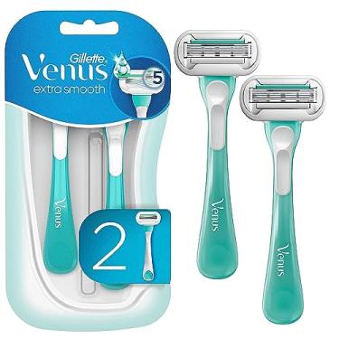 Imagem de Gillette Venus Lâminas descartáveis femininas Extra Smooth Sensíveis, 2 unidades