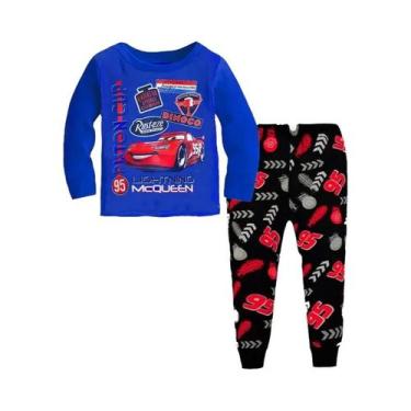 Imagem de Conjunto De Pijamas De Carros McQueen Para Meninos, Primavera E Outono