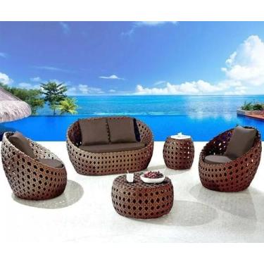 Imagem de Jogo De Sofá 2 Lugares Em Fibra Sintética Area Externa - Sarah Móveis