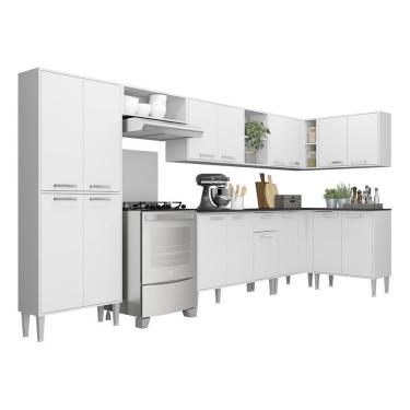 Imagem de Armário De Cozinha Completa 8 Peças Xangai Soul Multimóveis Branco Branco