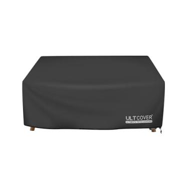 Imagem de ULTCOVER Capa de sofá de assento profundo para ambientes externos, impermeável, 227 cm L x 101 cm P x 89 cm A, capa de sofá para móveis, preta