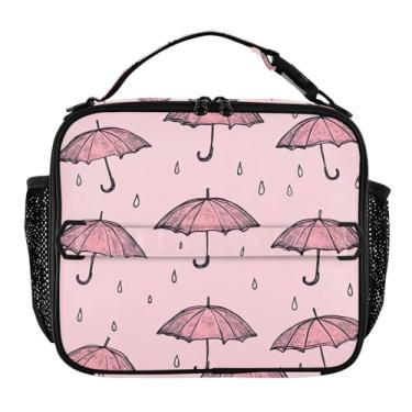 Imagem de Blueangle Lancheira de guarda-chuvas para homens, mulheres e adultos, lancheira pequena para piquenique de trabalho de escritório - bolsa térmica portátil reutilizável (543)