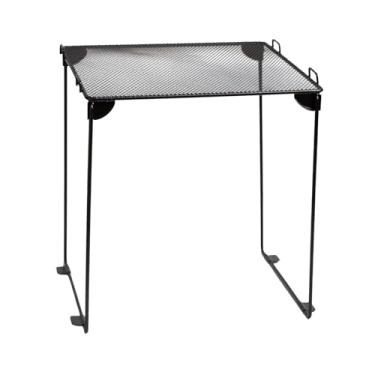 Imagem de Baoblaze Organizador de Armário com Prateleira para Academia e Trabalho - Alta Eficiência, e Multiuso - Dobrável, Preto