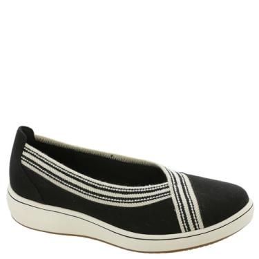 Imagem de Clarks Mocassim feminino BreezeSky Air CloudSteppers, Tecido preto, 11 Narrow