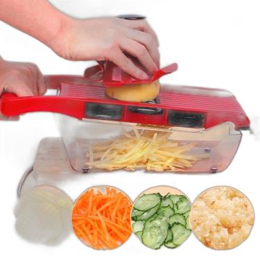 Imagem de Ralador Mandolina Para Fatiar E Ralar Vegetais Na Cozinha