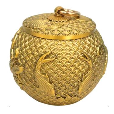 Imagem de YXCQHZM Urnas médias de lembrança para cinzas humanas feitas de latão, urna de cerâmica feita à mão para cães pequenos, gatos, coelhos, animais pequenos