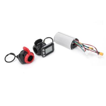 Imagem de Cryfokt Conjunto de Freio de Acelerador Durável para Controlador de Bicicleta Elétrica para Scooter Tela LCD para Bicicletas Elétricas, Motocicletas (liga de alumínio) Adequado para Scooter Elétrico