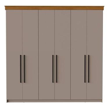 Imagem de Guarda Roupa / Roupeiro Móveis Primavera London 1062 6 Portas 2 Gaveta