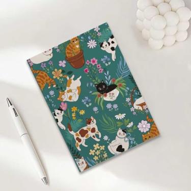Imagem de Caderno de gato, caderno A5 para anotações de escritório, agenda de 21 x 14,7 cm, agenda de viagem, presentes para amantes de gatos-2