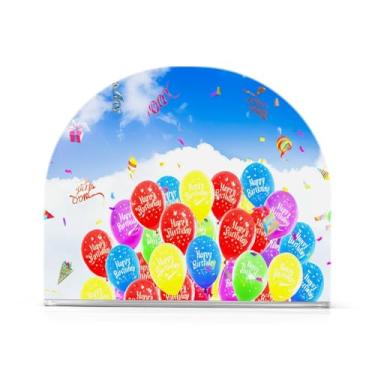 Imagem de Qilmy Porta-guardanapos, porta-guardanapos de balão de aniversário para mesas cozinha restaurante decoração de casa, suporte decorativo moderno para guardanapos de coquetel de papel de jantar 484