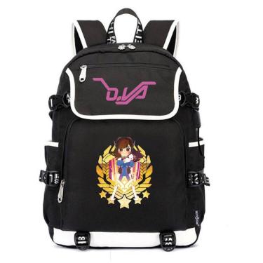 Imagem de Mochila escolar Anime DVA Overwatches Kids 37x16x45cm