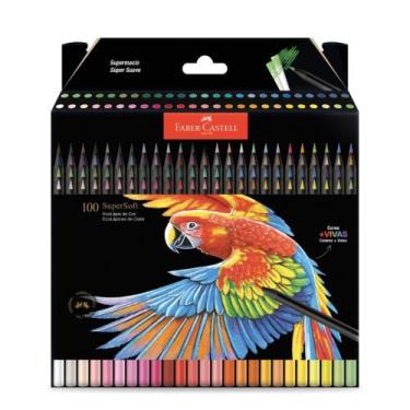 Imagem de Kit Lápis De Cor Faber-Castell Ecolápis 100 Tons Supersoft