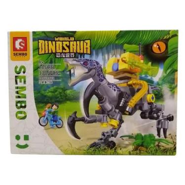Imagem de Bloco de Montar da Sembo de Dinossauro com 150 Peças, Brinquedo de Mon