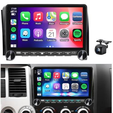 Imagem de 2G + 64G estéreo para carro Android 13 para Toyota Tundra Sequoia 2007 2008 2009 2010 2011 2012 2013 2013 rádio veicular CarPlay GPS Navi WiFi compatível com câmera JBL System Factory SWC Touch Screen