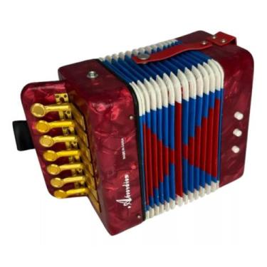 Imagem de Sanfona Acordeon Infantil 3 Baixos Musica Semiprofissional - 123ÚTIL