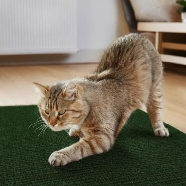 Imagem de Kit 2 Arranhadores Adesivo Premium: Sofá, Cama e Móveis Para Gato - Protetor Pet Anti Estresse (Verde,50x50cm)