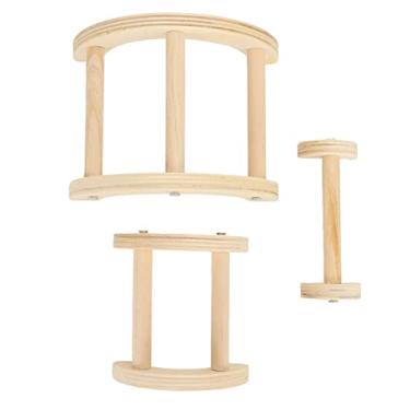 Imagem de Zerodis Suporte de Madeira para Poleiro de Frango, Plataforma de Exercício e Descanso, Suporte de Salto para Pássaros de Fazenda de Animais de Estimação