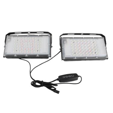 Imagem de Phefop Adaptador de Tira LED, Espectro Completo LED Lâmpada de Crescimento de Plantas Adaptador de Energia Inflável para Suculentas Vegetais Flores Imitando a Luz Solar da Natureza (B)