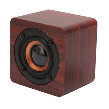 Imagem de RiToEasysports Alto -falante Retro Com Duração Longa da Duração da Bateria, Conexão Sem Fio 5.0, Ampla Compatibilidade - Mini Portão Portátil Vintage para Laptops Desktops (Grão de mogno (versão de