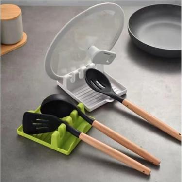 Imagem de Kit 2 Apoio Talher Cozinha Descanso Colher