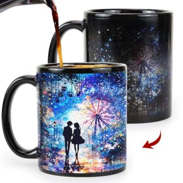Imagem de MUGKISS Xícara de chá de cerâmica, xícara de café, melhor presente de aniversário para mulheres, esposa, mãe, amiga, mãe, dia dos namorados, Natal