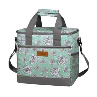 Imagem de Bolsa de Refrigeração Grande Colapsível Sacola Almoço Isolada e À Prova Vazamentos 15L com Múltiplos Bolsos Caixa para Praia Piquenique Caminhada Acampamento Viagem Trabalho