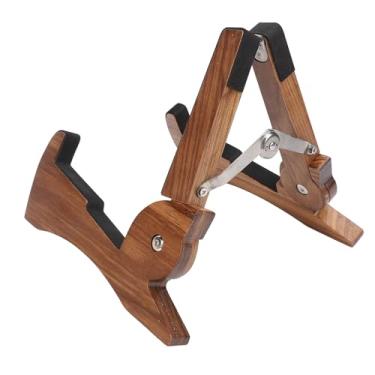 Imagem de Alomejor Suporte de Guitarra de Madeira, Suporte de Piso Dobrável para Baixo Acústico Com Bolsa de Transporte, Resistente à Disposição de Madeira para o Stage Studio Home