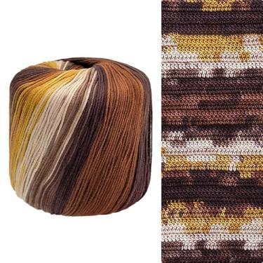 Imagem de Fio de algodão mercerizado de 40 g de cores arco-íris - linha de qualidade premium para crochê, renda, tricô manual, bordado, artes e artesanato (05)