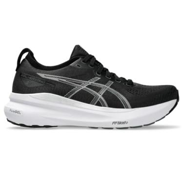 Imagem de ASICS Tênis de corrida feminino Gel-Kayano 31, Preto/prata pura, 34