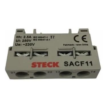 Imagem de Bloco de contato auxiliar steck sacf11 1na+1nf