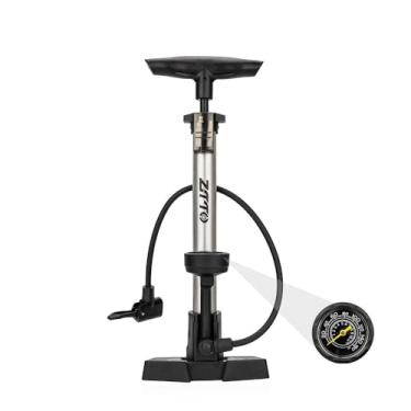 Imagem de Bomba de ar de alta pressão 160PSI bomba de ar portátil para bicicleta com medidor de pressão, serve para válvulas Presta e Schrader para carro, motocicleta, bicicleta, bolas de pneu