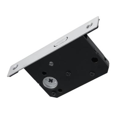 Imagem de Generic Fechadura de Porta Deslizante Antifurto para Móveis de Madeira de Celeiro Acabamento de Galvanoplastia de Liga de Zinco de para Porta Destra/esquerda, Com Chaves para Chave Externa (Prata