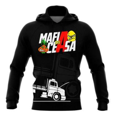 Imagem de Blusa Moletom Caminhoneiro Rota 262 Mafia Do Ceasa, Preto, M