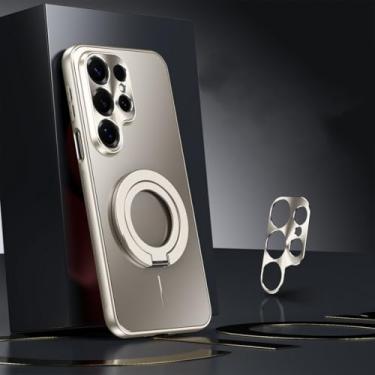 Imagem de Capa protetora para Samsung S25 Ultra, S25, Galaxy S24 Ultra e S23 (com suporte de metal dourado para Galaxy S23 Ultra)